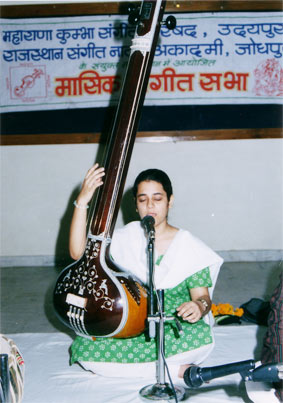 Neha Joshi during her performance.